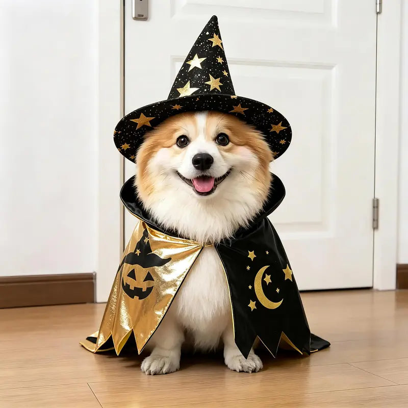 Dog & Cat 3D Stereoscopic Cartoon Character Costume - Lightweight Pet Cosplay Wear, Funny Classic Halloween Party Outfit, Creative Portrait Shooting Attire
