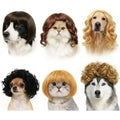 6-Pack Adjustable Pet Wigs for Cats and Dogs – Soft Cosplay Costumes for Halloween, Christmas, Parties, and Photo Shoots