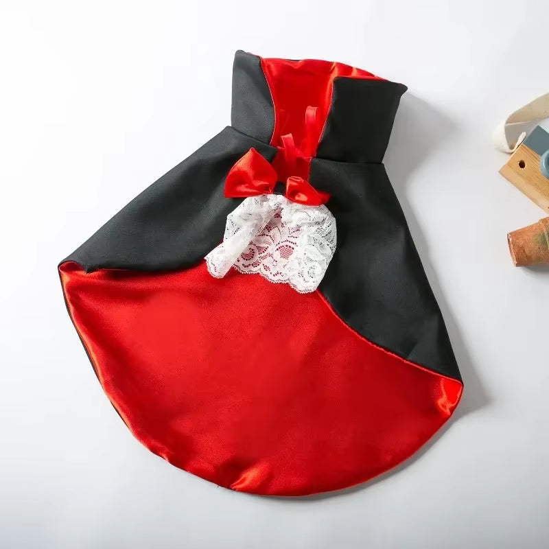 Halloween Pet Costumes Cosplay Vampire Cloak for Small Dog Cat Kitten Puppy Dress Kawaii Pet Clothes Cat Accessoties Gift