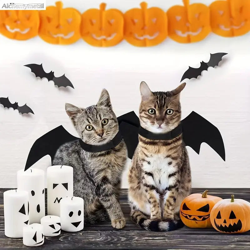 Adjustable Bat Wing Pet Costume Cape - Versatile Dress-Up Accessory for Cats and Small Dogs with DIY Diamond Painting Kit and Additional Tools for Seasonal Celebrations