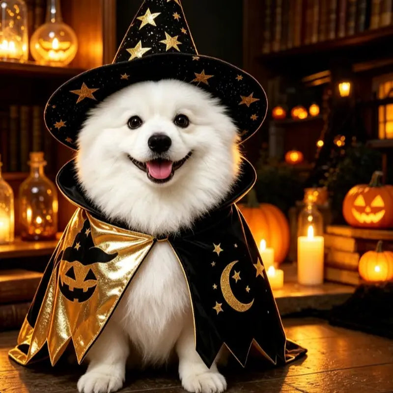 Dog & Cat 3D Stereoscopic Cartoon Character Costume - Lightweight Pet Cosplay Wear, Funny Classic Halloween Party Outfit, Creative Portrait Shooting Attire
