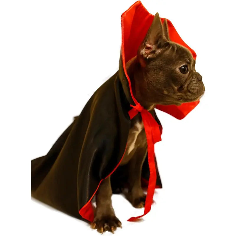 Vampire Cloak Costume for Small, Medium, and Large Dogs and Cats - Halloween Apparel