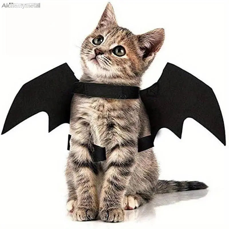 Adjustable Bat Wing Pet Costume Cape - Versatile Dress-Up Accessory for Cats and Small Dogs with DIY Diamond Painting Kit and Additional Tools for Seasonal Celebrations