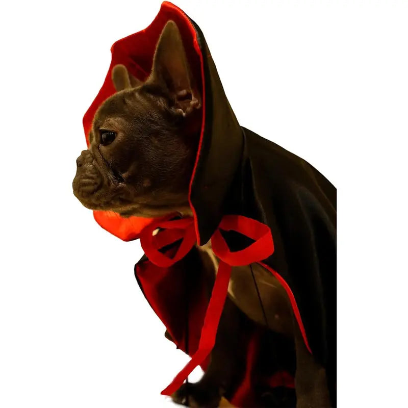Vampire Cloak Costume for Small, Medium, and Large Dogs and Cats - Halloween Apparel