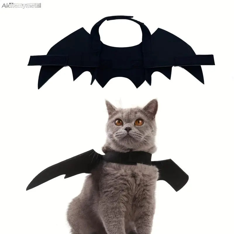 Adjustable Bat Wing Pet Costume Cape - Versatile Dress-Up Accessory for Cats and Small Dogs with DIY Diamond Painting Kit and Additional Tools for Seasonal Celebrations