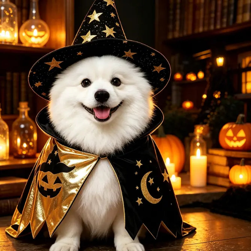 Dog & Cat 3D Stereoscopic Cartoon Character Costume - Lightweight Pet Cosplay Wear, Funny Classic Halloween Party Outfit, Creative Portrait Shooting Attire